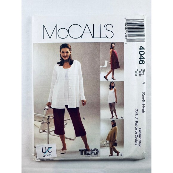 McCalls 4046 Maternity Sewing Pattern Wardrobe XS-Med UNCUT 2003 - Picture 1 of 3